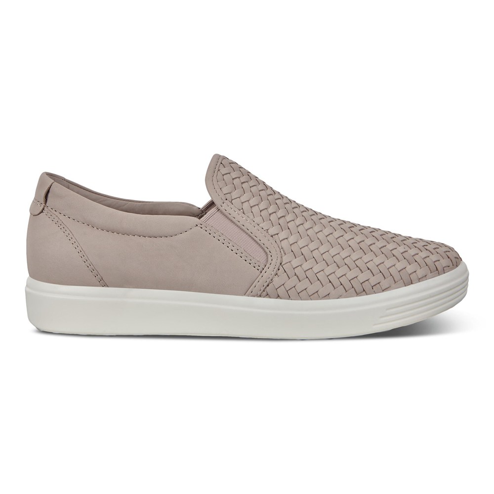 Slip On Mujer - ECCO Soft 7 - Grises - MAU847301